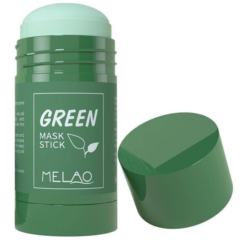 2023 Organic Green Tea Mud Mask Stick – 40g Hydrating and Acne-Fighting Clay Mask for Women Health & Beauty