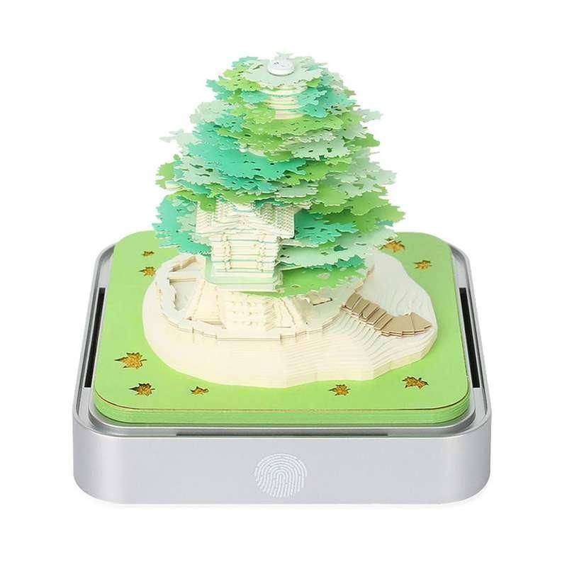 2024 Calendar Memo Pad 3D Paper Art Earth Decoration Creative Desk Calendar DIY Notes Notepad Sculpture Gift Home & Garden