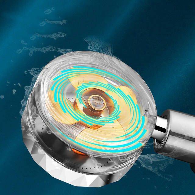 360° Rotating High-Pressure Water Saving Shower Head – Ideal for Low Pressure Supply Home & Garden