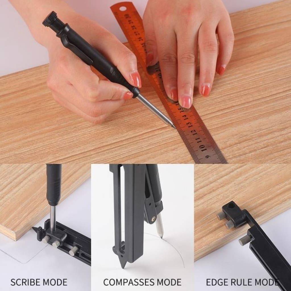 Aluminum Alloy Scribing Tool with Deep Hole Pencil Home & Garden