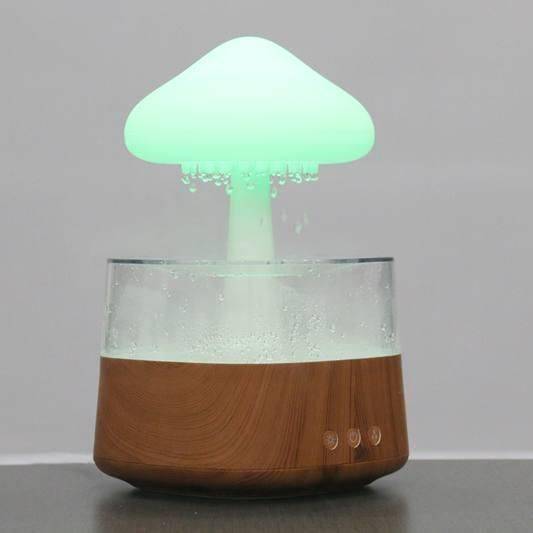 Colorful Mushroom Rain Cloud Air Humidifier and Night Light with Aromatherapy Home & Garden