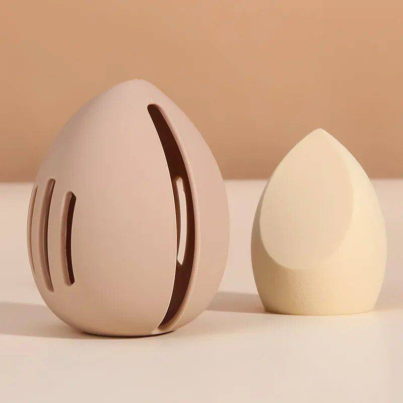 Compact Silicone Makeup Sponge Holder – Dustproof and Breathable Beauty Blender Case Health & Beauty