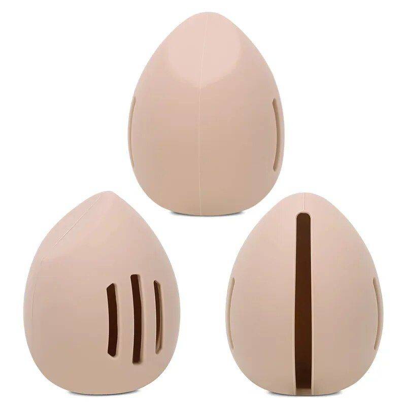 Compact Silicone Makeup Sponge Holder – Dustproof and Breathable Beauty Blender Case Health & Beauty