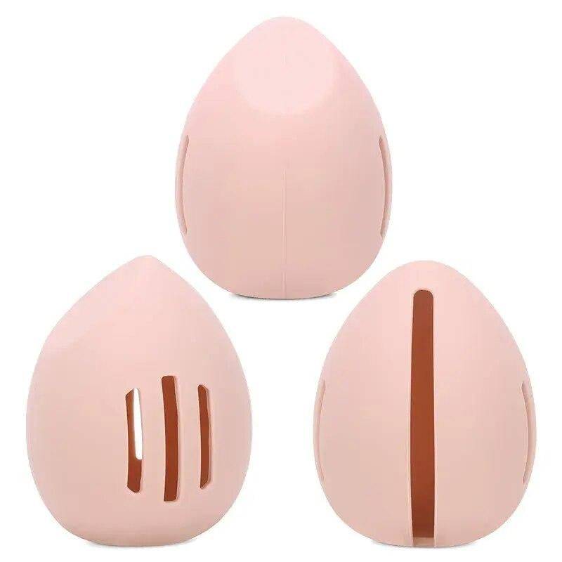 Compact Silicone Makeup Sponge Holder – Dustproof and Breathable Beauty Blender Case Health & Beauty