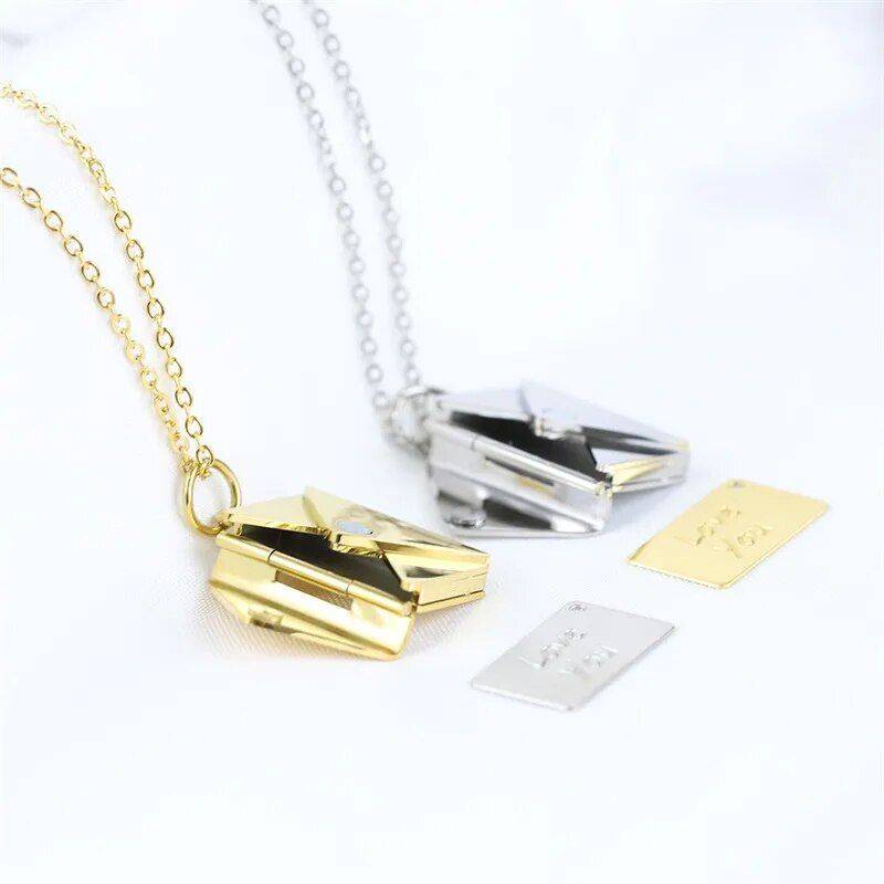 Love Letter Envelope Pendant Necklace Fashion