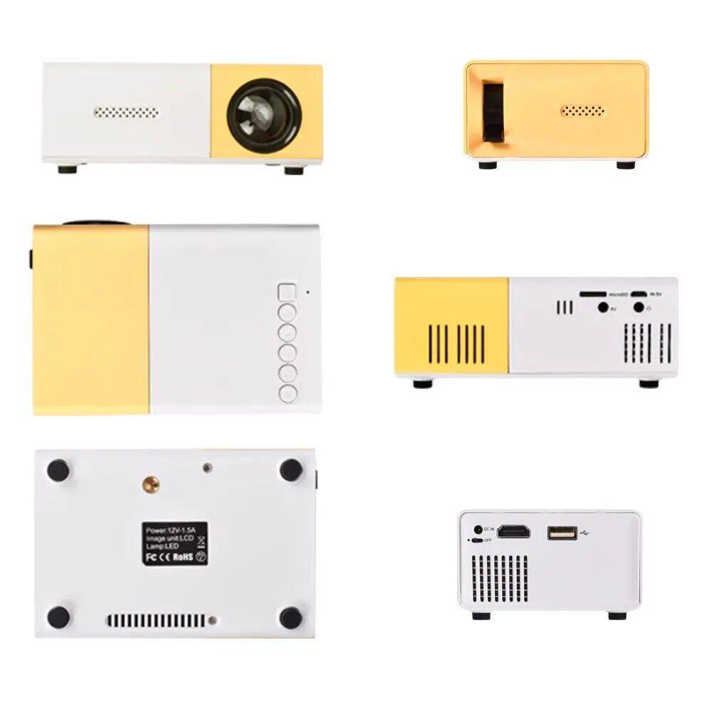 Mini LED Projector Yg300 Upgraded Version 1000 Lumen Gadgets