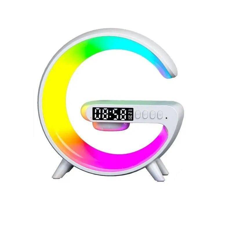 Speakers Alarm Clock Lamp With Wireless Charger Gadgets