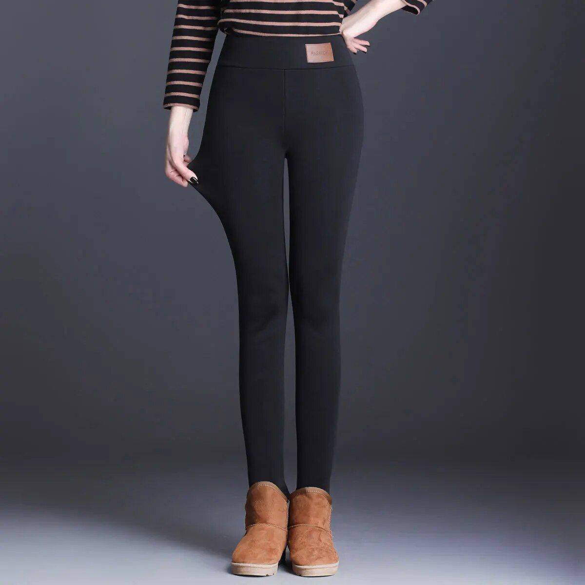 Women Pants Winter Fleece Thicken Pants Lamb Wool Fashion