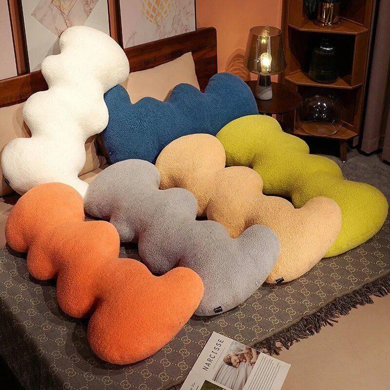 100CM Plush Water Ripples Long Throw Pillow Throw Pillows