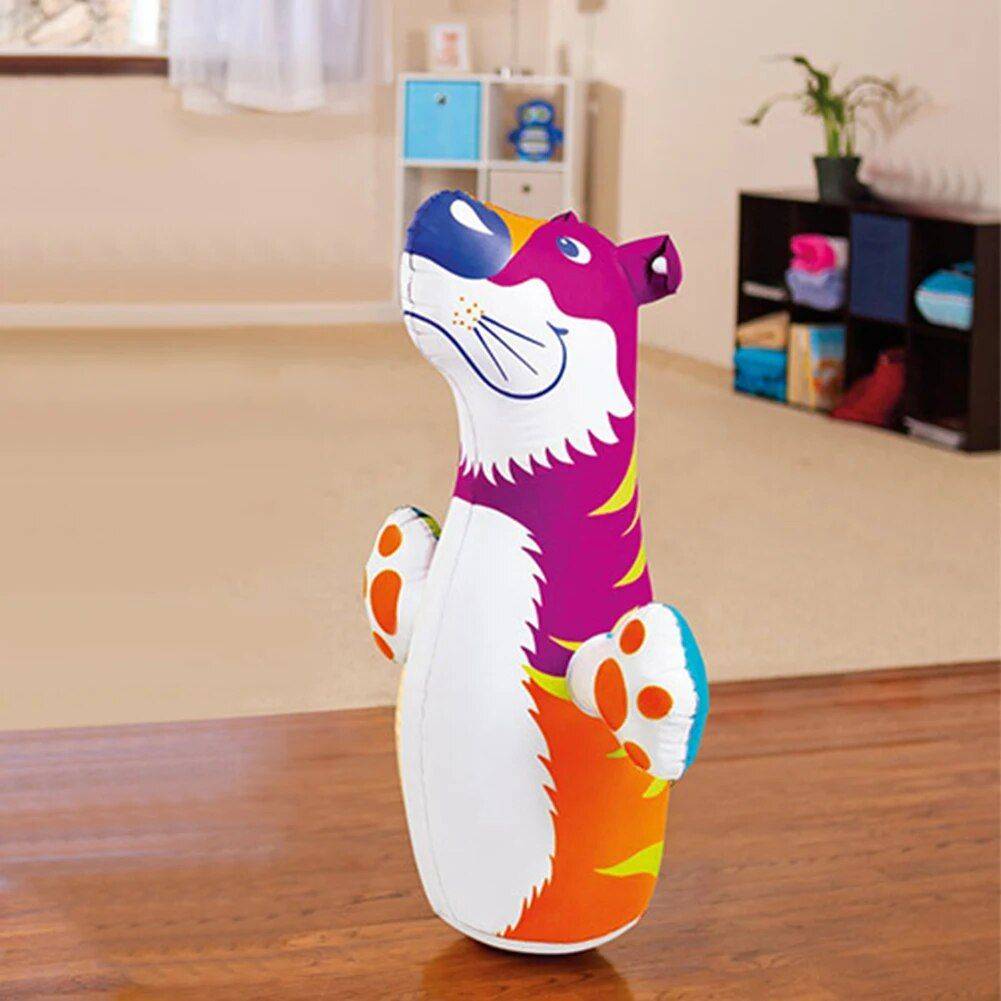 3D Animal-Themed Inflatable Punching Bag for Kids – Fun & Fitness Sport Accessories