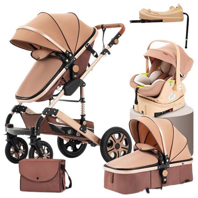 5-IN-1 Luxury Travel Baby Stroller with Car Seat Portable, Foldable, and Durable Baby Strollers