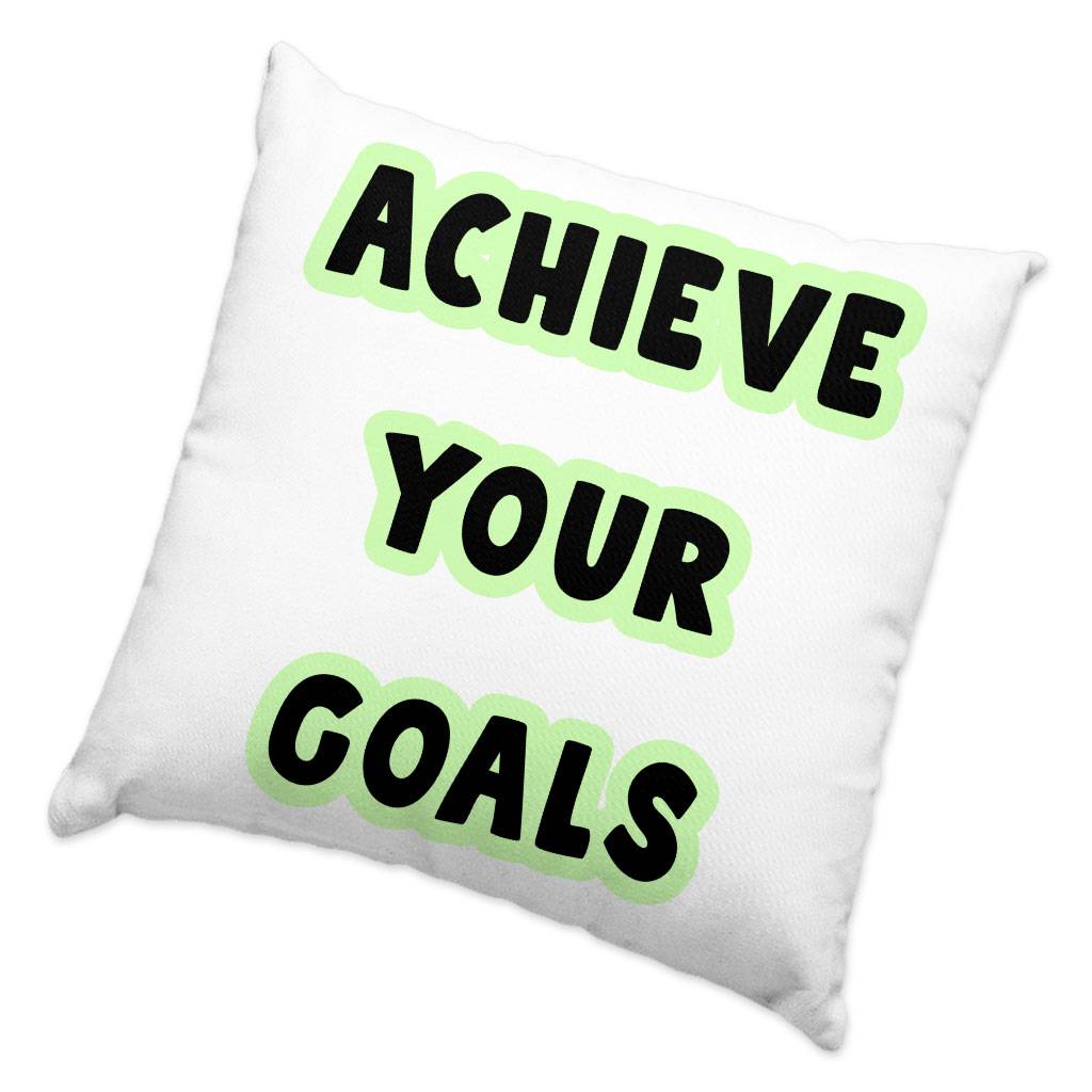 Achieve Your Goals Square Pillow Cases – Trendy Design Pillow Covers – Best Print Pillowcases Pillows & Pillow Cases