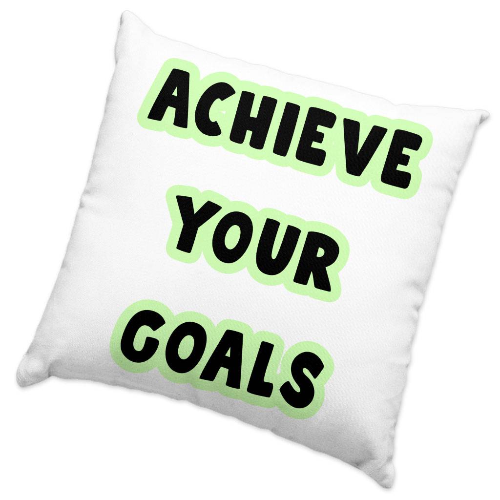 Achieve Your Goals Square Pillow Cases – Trendy Design Pillow Covers – Best Print Pillowcases Pillows & Pillow Cases