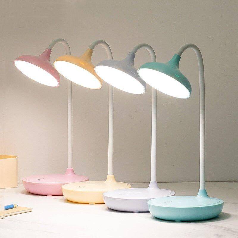 Adjustable LED Desk Lamp – Eye-Care Reading Light with Touch Control and Dimmable Features Storage Holders & Racks Shelves