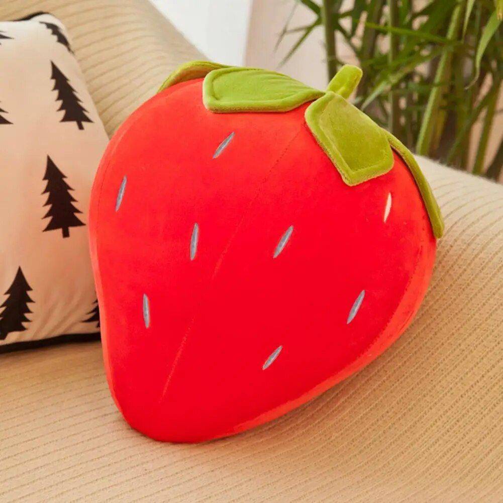 Adorable Strawberry Plush Pillow Throw Pillows