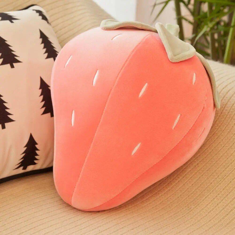 Adorable Strawberry Plush Pillow Throw Pillows