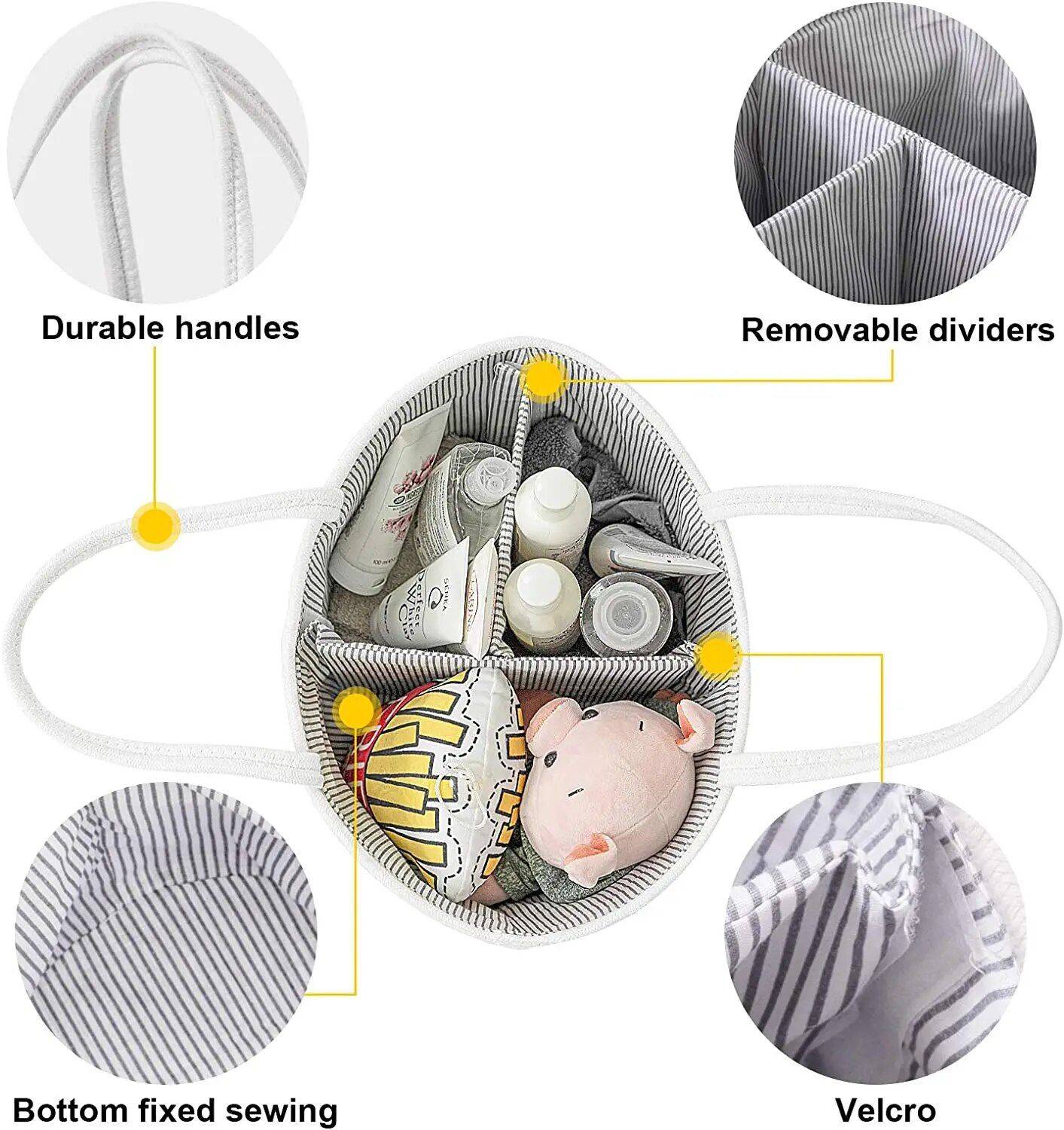 Baby Diaper Caddy Organizer Diapering