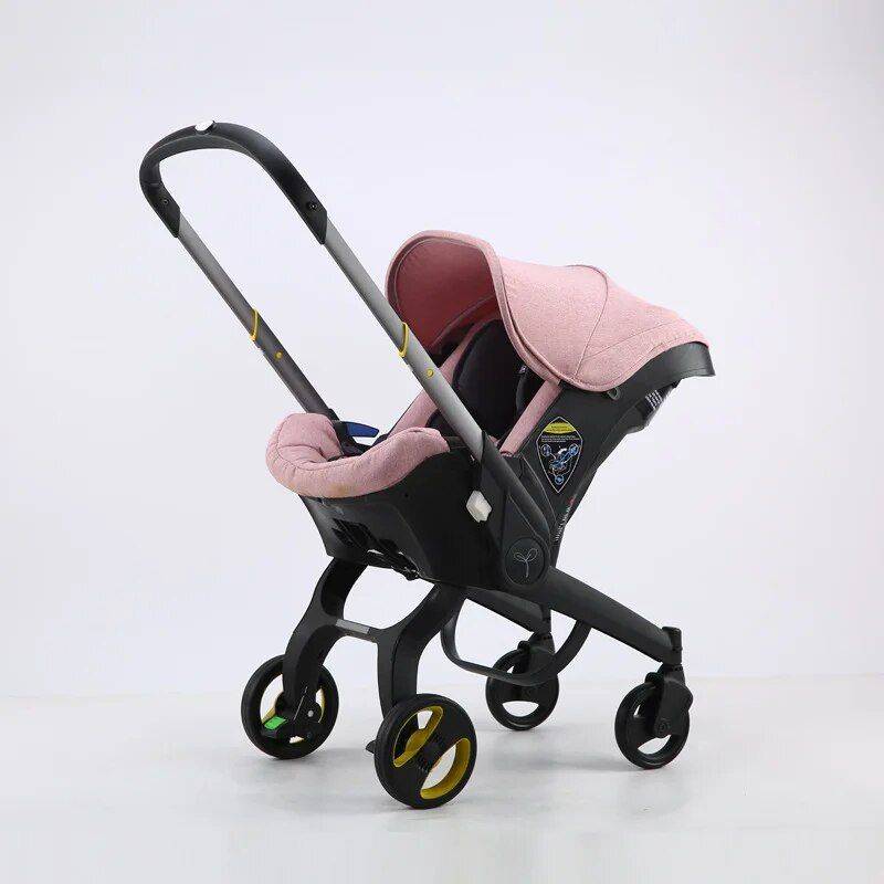 Baby Stroller 3 in 1 With Car Seat – High Landscope Folding Baby Carriage Prams Baby Strollers