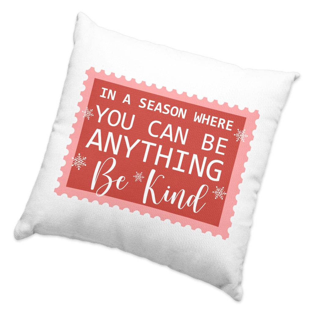 Be Kind Square Pillow Cases – Christmas Quotes Pillow Covers – X-mas Pillowcases Pillows & Pillow Cases