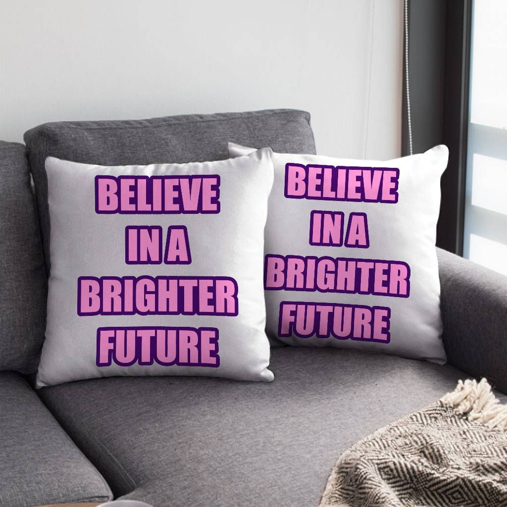 Believe Square Pillow Cases – Cool Pillow Covers – Graphic Pillowcases Pillows & Pillow Cases