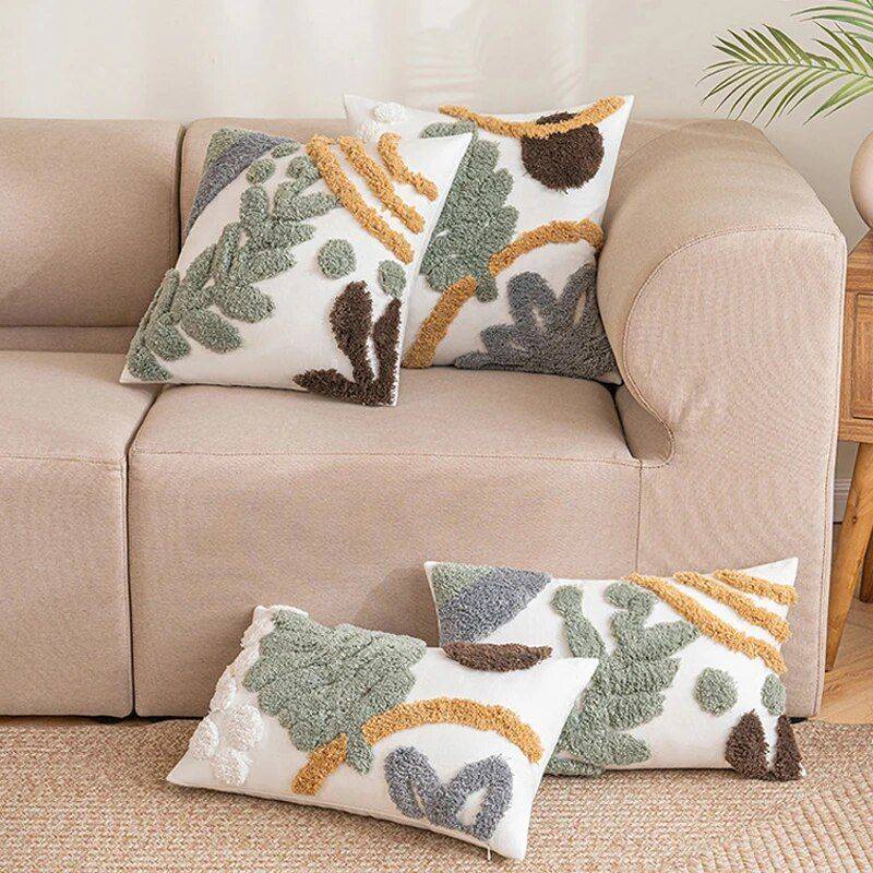 Bohemian Chic Tufted Loop Plush Cushion Cover Pillows & Pillow Cases