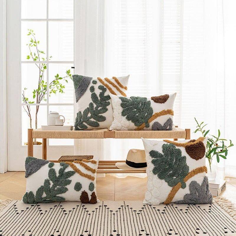 Bohemian Chic Tufted Loop Plush Cushion Cover Pillows & Pillow Cases