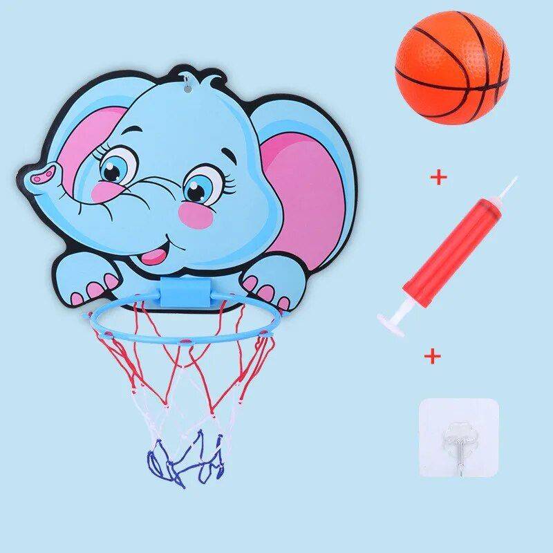 Cartoon Animal Basketball Hoop Kit for Kids – Indoor/Outdoor Play Set Sport Accessories