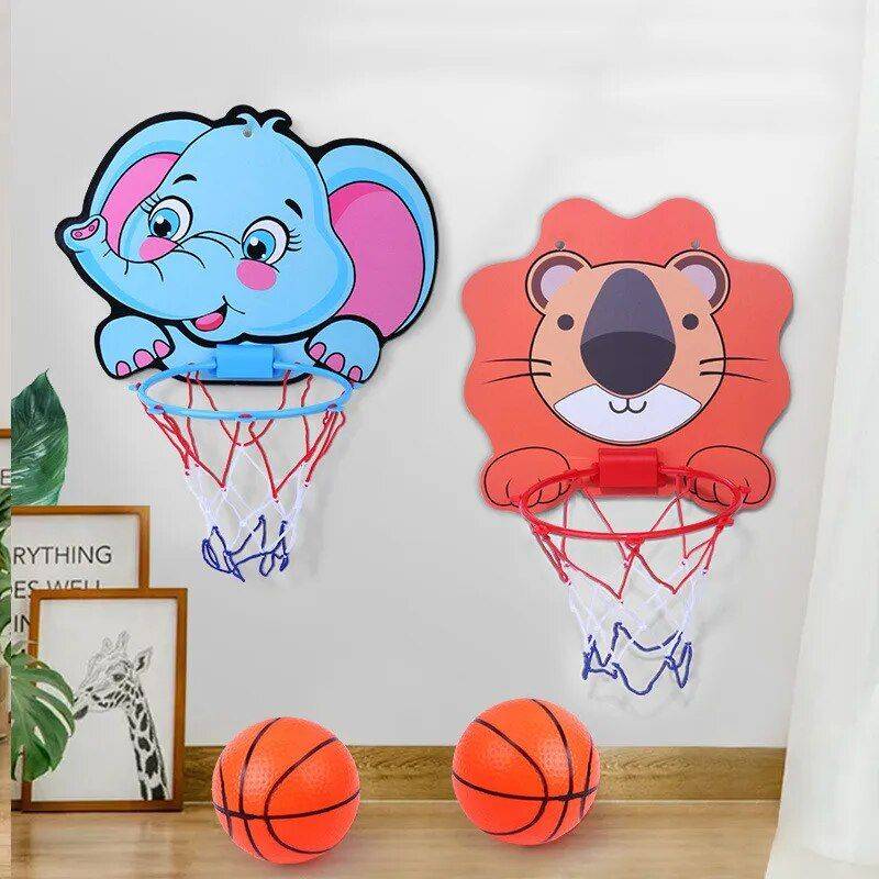 Cartoon Animal Basketball Hoop Kit for Kids – Indoor/Outdoor Play Set Sport Accessories