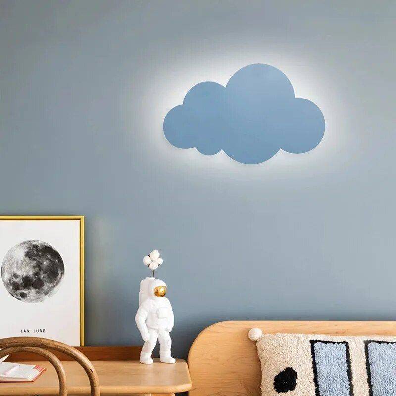 Charming Cloud LED Wall Lamp Storage Holders & Racks Shelves