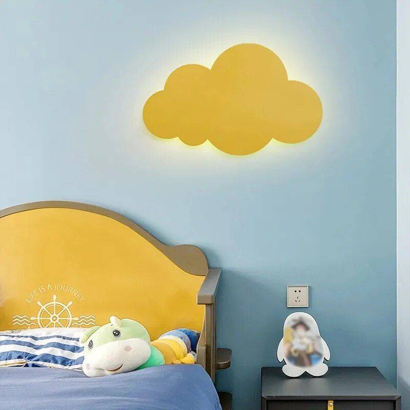 Charming Cloud LED Wall Lamp Storage Holders & Racks Shelves