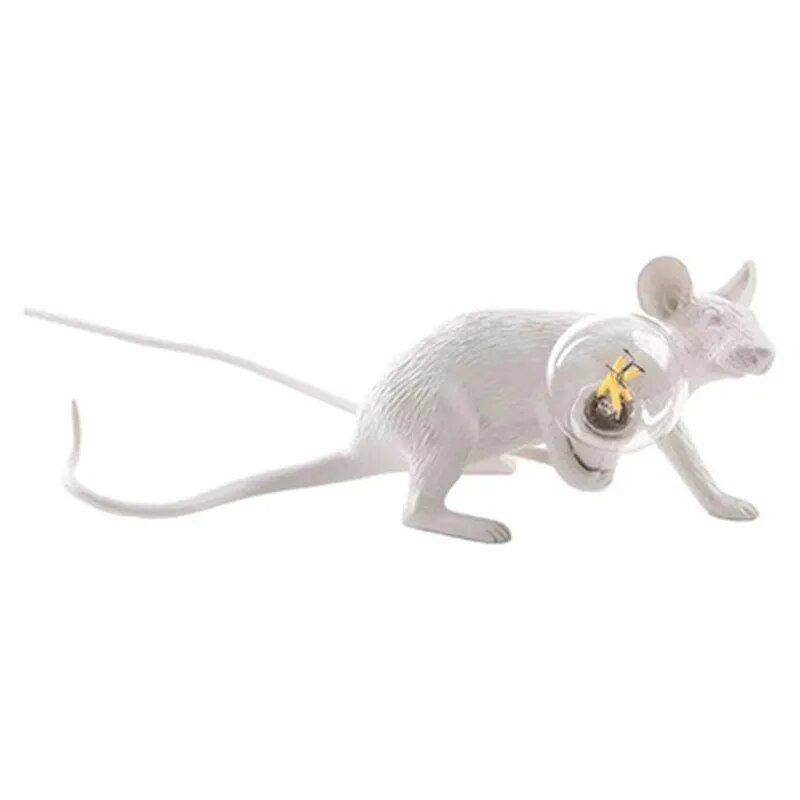 White crawling mouse