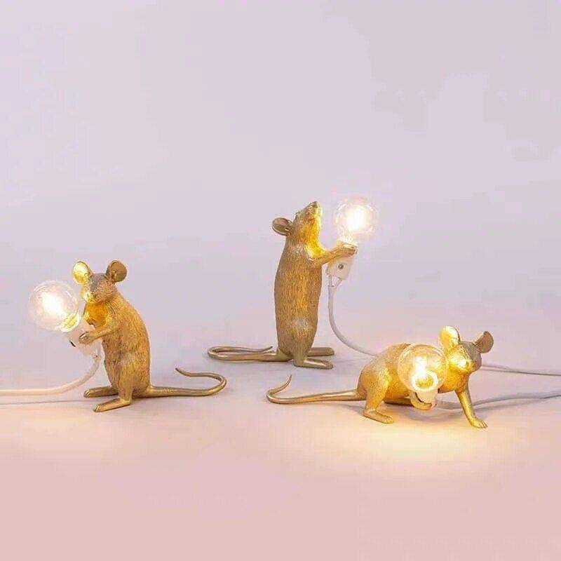 Charming Mouse-Shaped Night Lamp – Modern Tabletop Decorative Light for Home & Bedroom Storage Holders & Racks Shelves