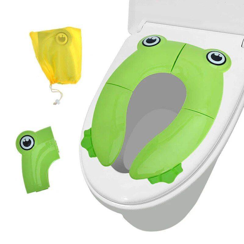 Compact & Colorful Toddler Travel Potty Seat – Portable & Foldable for On-the-Go Convenience Diapering