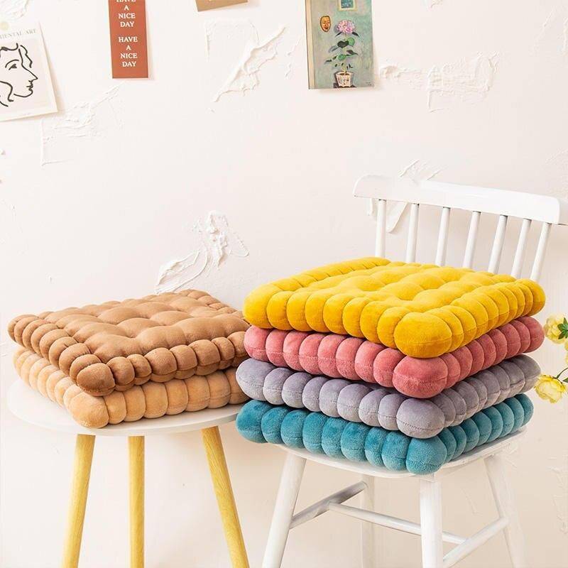 Cozy Biscuit-Shaped Plush Cushion Throw Pillows