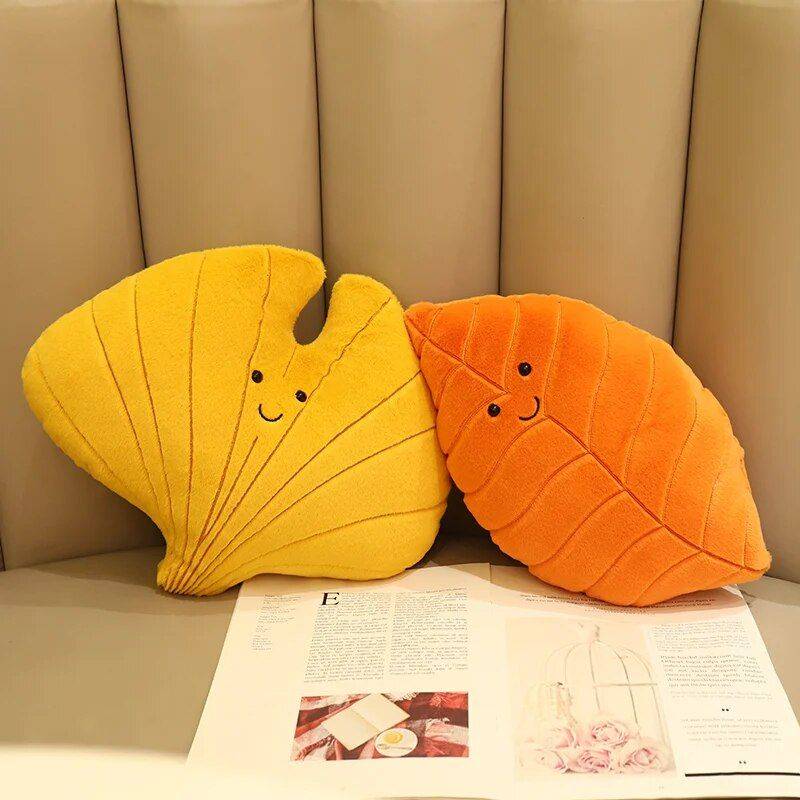 Cozy Leaf Plush Pillow Supportive Seat Cushion Pillows & Pillow Cases