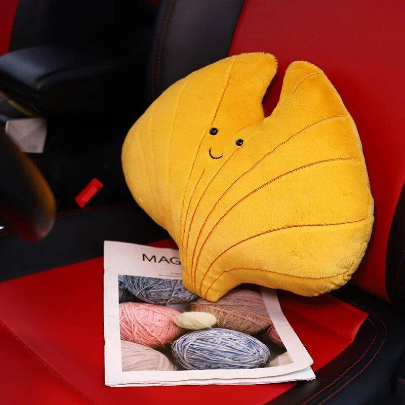 Cozy Leaf Plush Pillow Supportive Seat Cushion Pillows & Pillow Cases