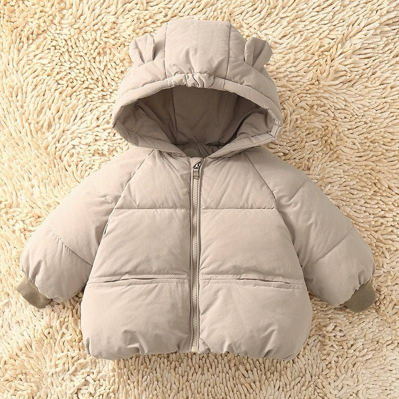 Cozy Winter Baby Down Parka – Plush Warm Cotton Jacket for Toddlers Apparel