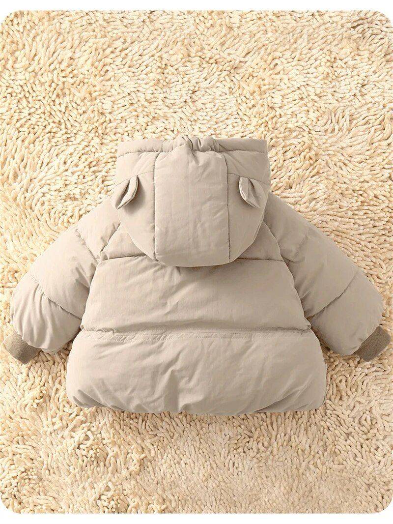 Cozy Winter Baby Down Parka – Plush Warm Cotton Jacket for Toddlers Apparel