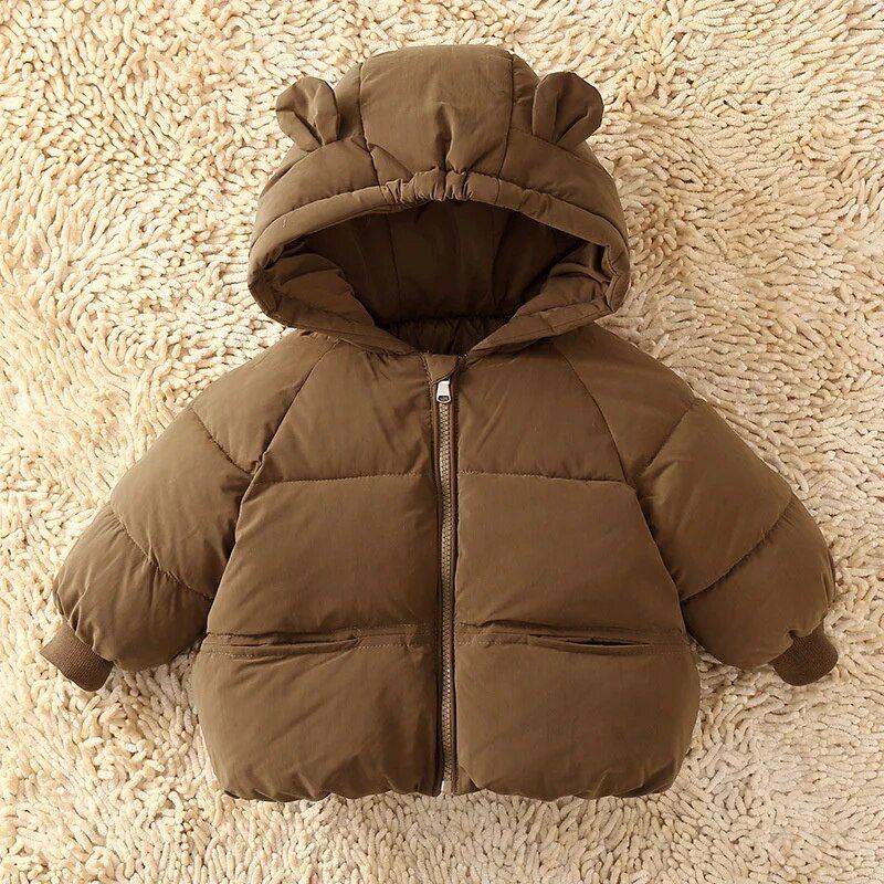 Cozy Winter Baby Down Parka – Plush Warm Cotton Jacket for Toddlers Apparel