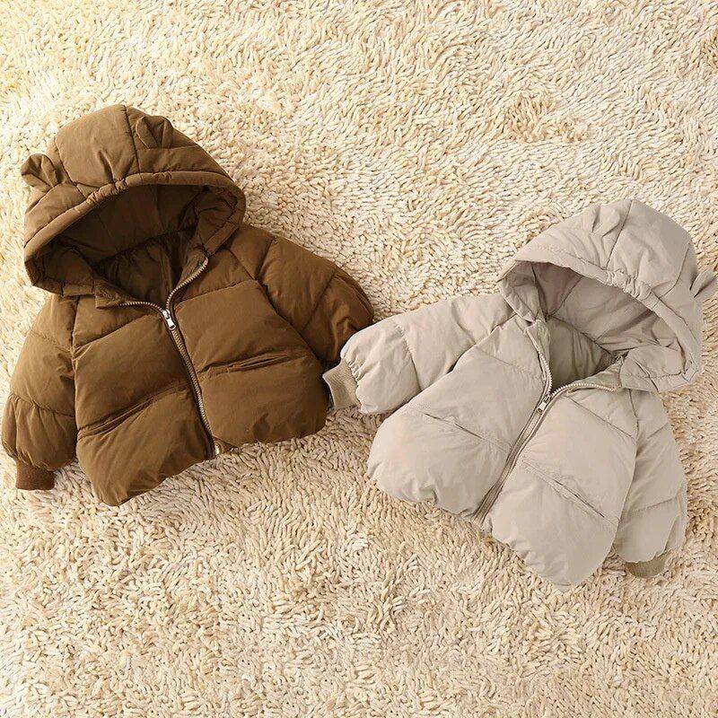 Cozy Winter Baby Down Parka – Plush Warm Cotton Jacket for Toddlers Apparel