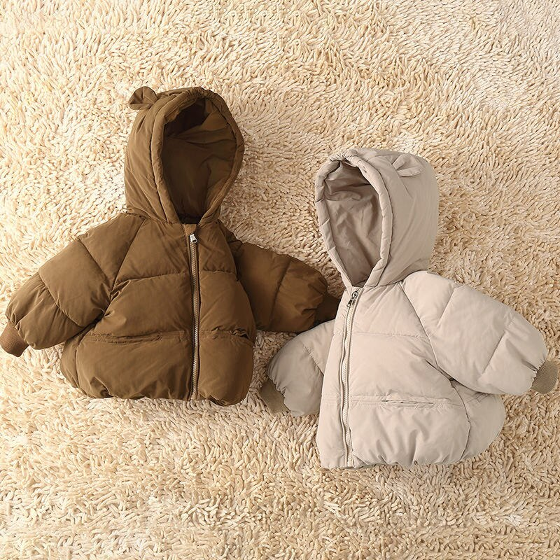 Cozy Winter Baby Down Parka – Plush Warm Cotton Jacket for Toddlers Apparel