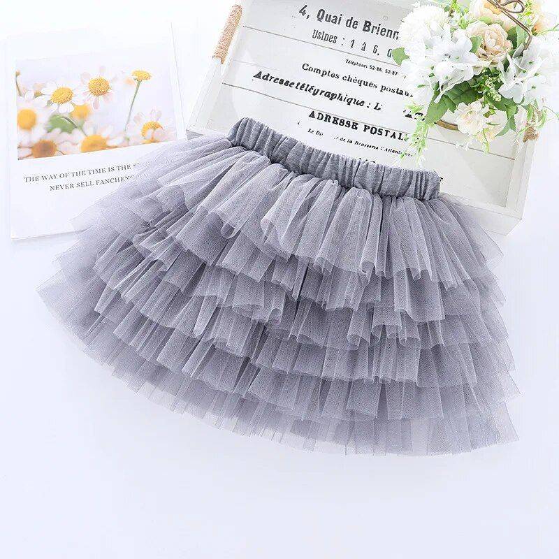 Enchanting Tulle Tutu Skirt for Girls – Fluffy Ballet Pettiskirt for Party and Dance Apparel