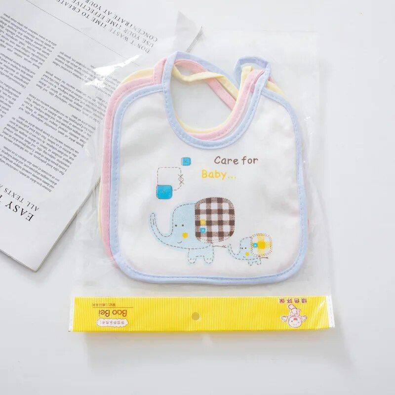 Fashionable Waterproof Cotton Baby Bibs for Toddlers & Newborns Feeding Utensils