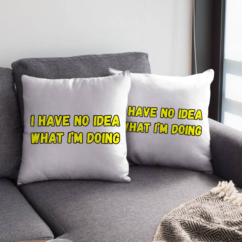 Funny Quote Square Pillow Cases – Trendy Pillow Covers – Graphic Pillowcases Pillows & Pillow Cases