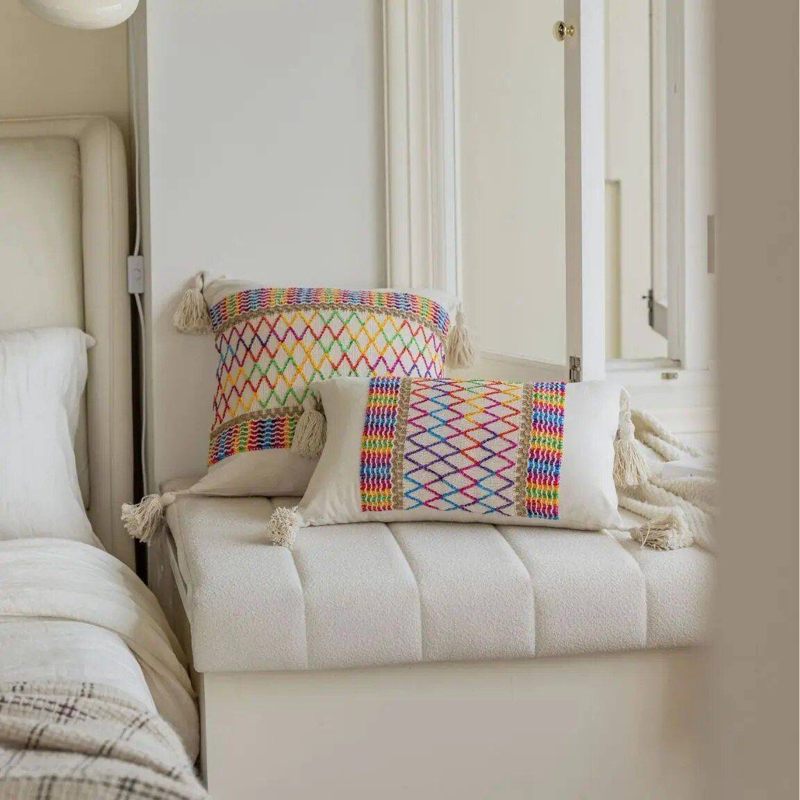 Geometric Jacquard Cushion Cover Pillows & Pillow Cases