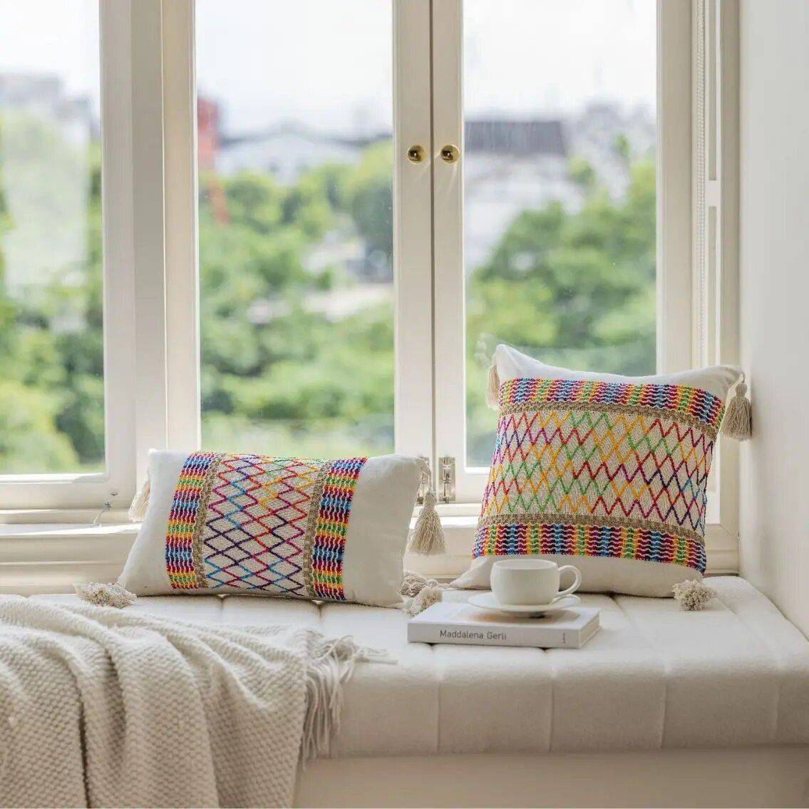 Geometric Jacquard Cushion Cover Pillows & Pillow Cases