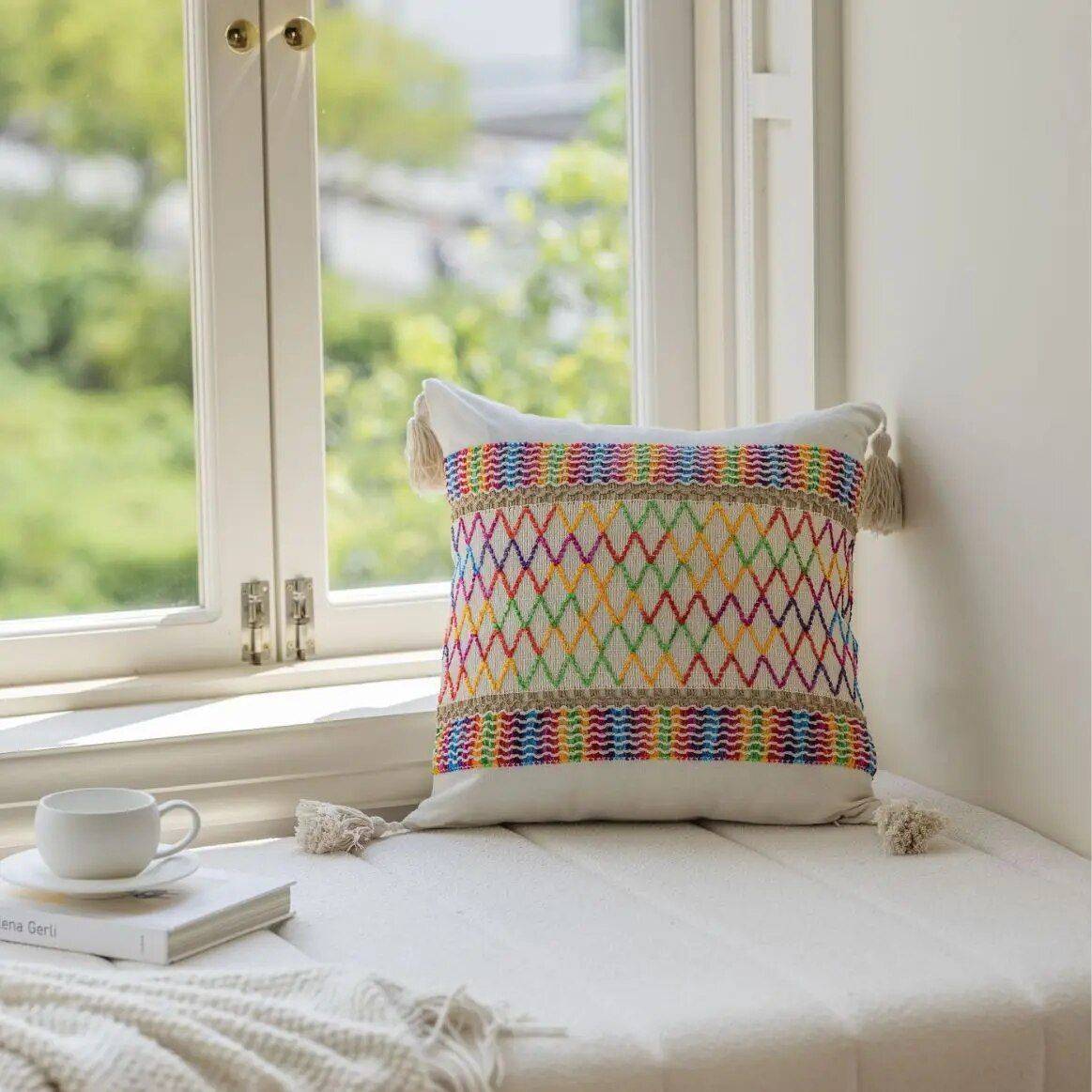 Geometric Jacquard Cushion Cover Pillows & Pillow Cases