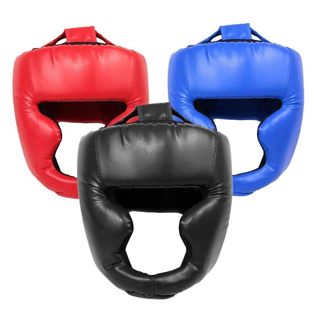 High-Quality PU Leather Boxing Helmet Sport Accessories