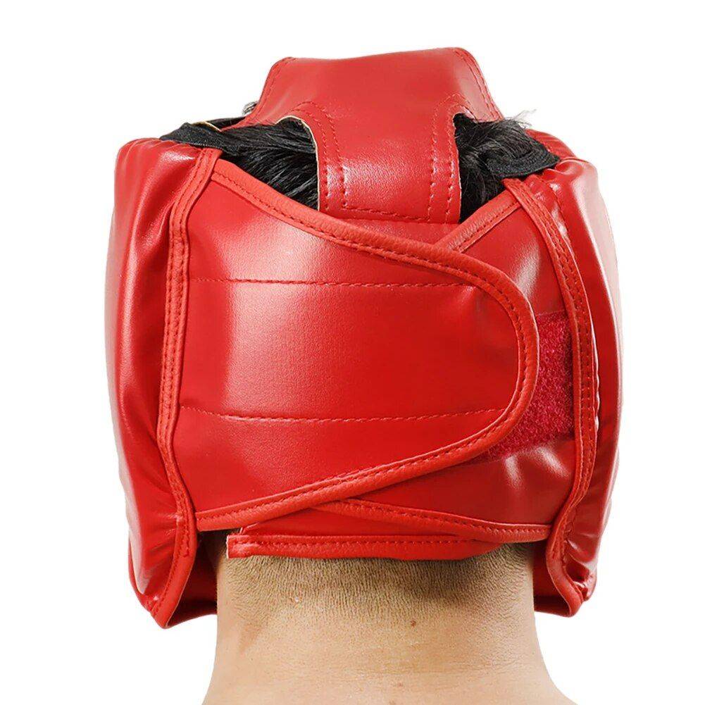 High-Quality PU Leather Boxing Helmet Sport Accessories