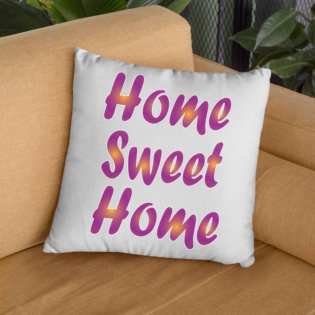 Home Sweet Home Square Pillow Cases – Best Design Pillow Covers – Printed Pillowcases Pillows & Pillow Cases